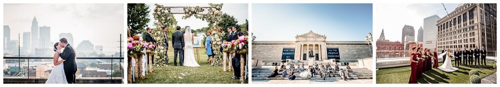 Ohio outdoor wedding venues rooftop and garden bridal party locations