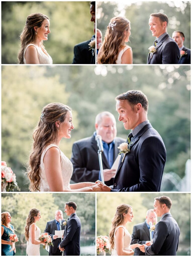 bride and groom at cleveland zoo wedding in ohio captured by three and eight photography