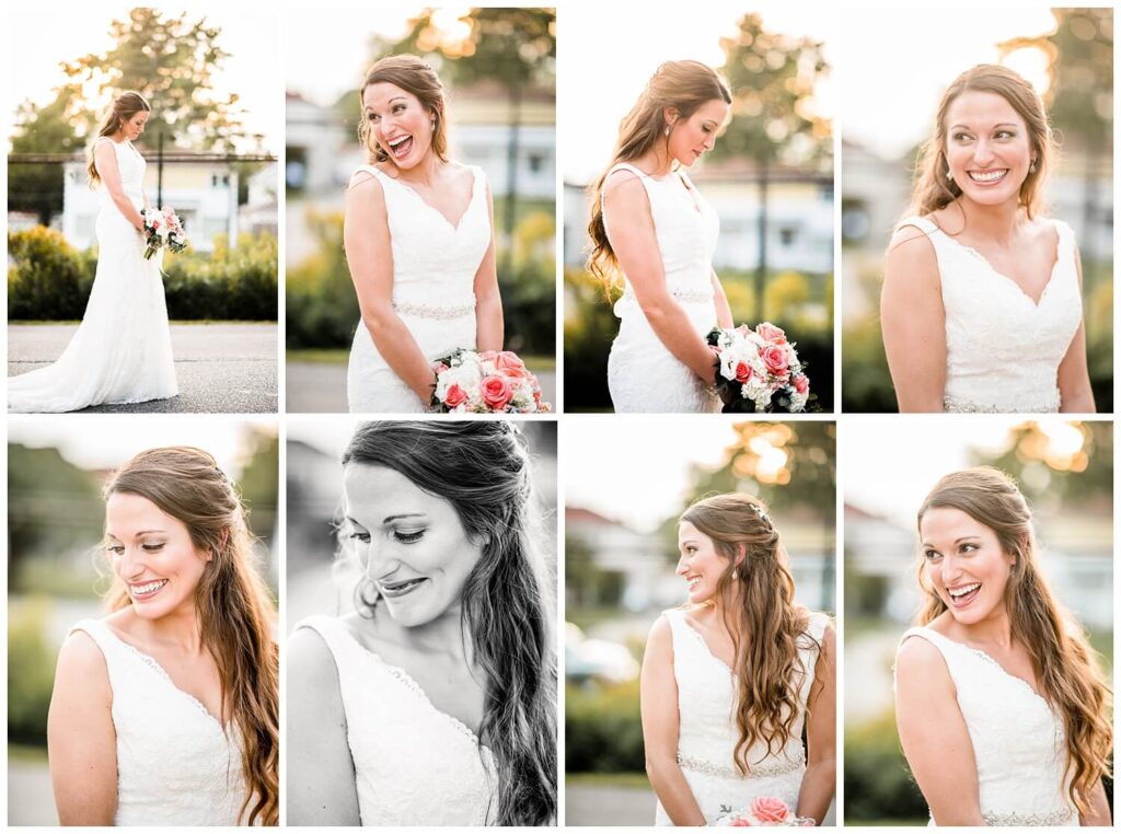 bridal portraits at sunset a cleveland zoo wedding captured by three and eight photography