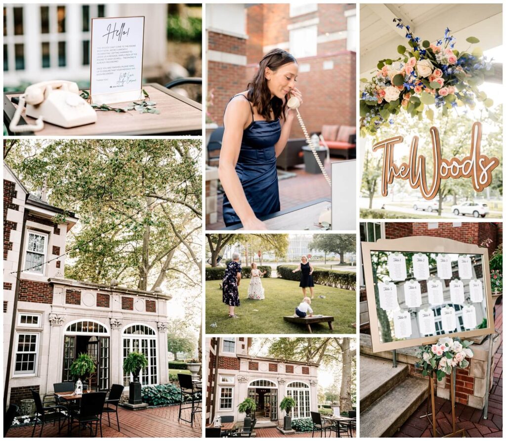 photos of details at glidden house wedding captured by three and eight photography